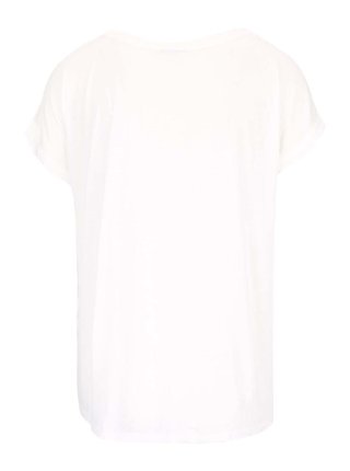 Krémové tričko s potlačou VERO MODA Sia