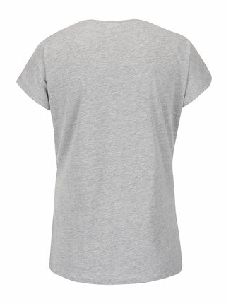 Sivé melírované tričko s potlačou VERO MODA Bella