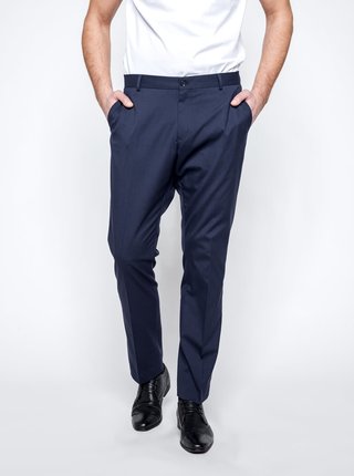 Tmavě modré oblekové kalhoty Selected Homme New One
