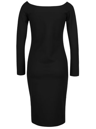 Čierne šaty s dlhými rukávmi Selected Femme Lolo