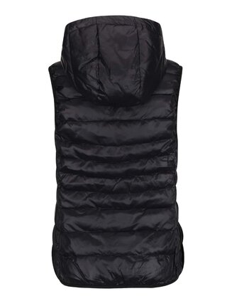 Čierna prešívaná vesta s kapucňou ONLY Tahoe