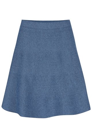 Modrá sukňa s jemným vzorom VILA Olympa