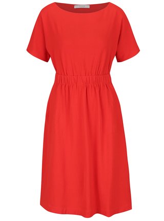 Červené šaty s vreckami VILA Calt