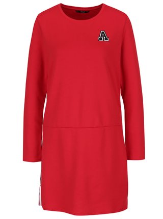 Červené šaty s dlhým rukávom ONLY Sport