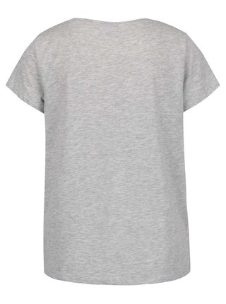 Sivé melírované tričko s nápisom z flitrov VERO MODA Wivi
