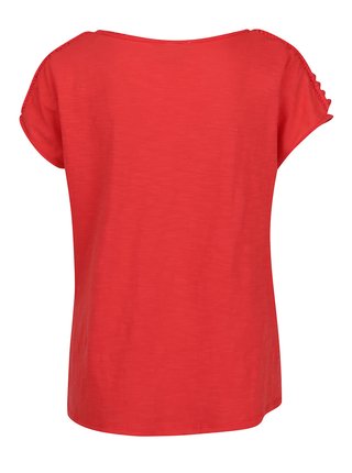 Červené tričko so vzormi na ramenách VERO MODA Braida