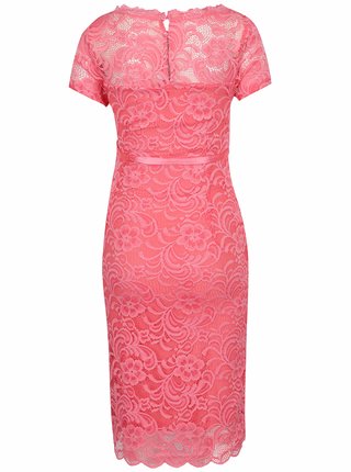 Ružové tehotenské čipkované šaty Mama.licious Mivana