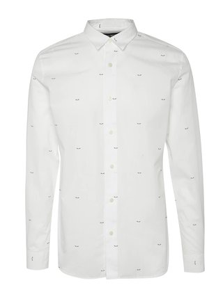 Bílá neformální košile s potiskem Selected Homme AB