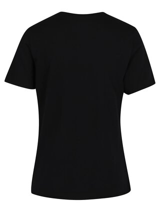 Čierne dámske tričko s potlačou Converse Off Center