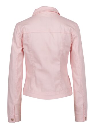Ružová rifľová bunda s vreckami ONLY Westa
