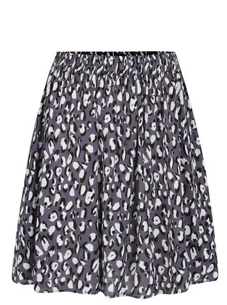 Krémovo-sivá vzorovaná sukňa VILA Kenly