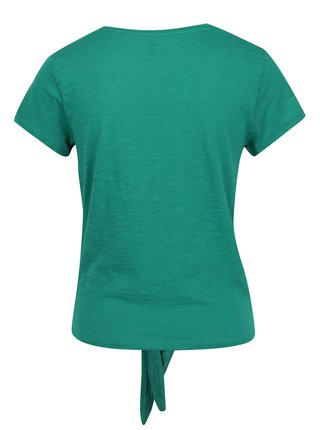 Zelené tričko s viazaním na uzol ONLY Kasia