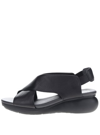 Černé dámské kožené sandály Camper