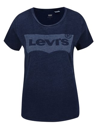 Tmavomodré dámske tričko s potlačou Levi's®