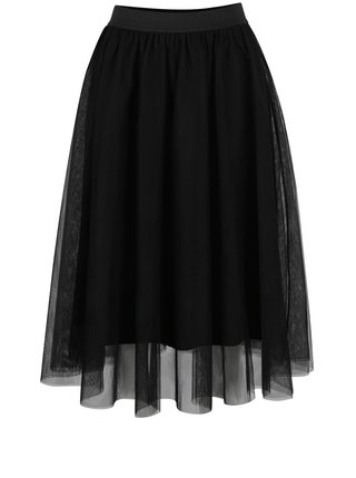 Černá tylová midi sukně ONLY Maja  