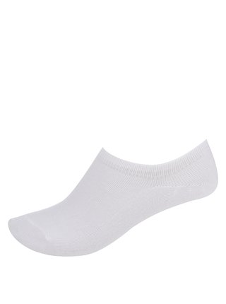 Súprava piatich párov členkových ponožiek v bielej farbe Pieces Tess