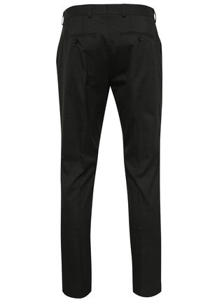 Tmavě šedé oblekové slim fit kalhoty Jack & Jones Roy