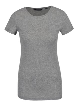 Sivé basic tričko s krátkym rukávom Dorothy Perkins Tall  