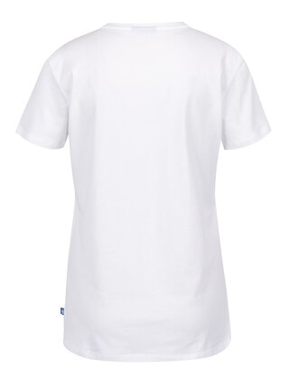Biele dámske tričko s potlačou adidas Originals Trefoil
