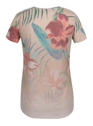 Ružové kvetované tričko ONLY Tropical Summer