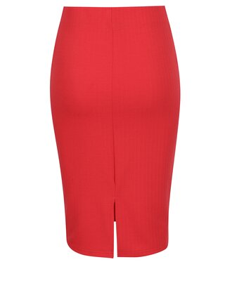 Červená puzdrová sukňa s jemným vzorom VERO MODA Ellie