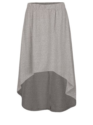 Sivá melírovaná sukňa s predĺženým zadným dielom Noisy May Julian