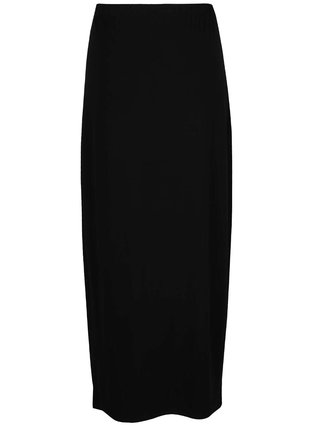 Čierna dlhá sukňa s rázporkom ONLY Knot