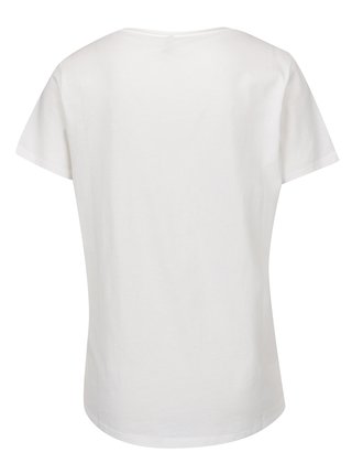 Krémové tričko s potlačou ONLY Alba