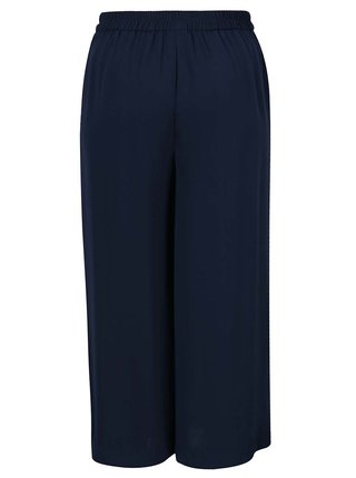 Tmavomodré culottes so zaväzovaním VERO MODA Maili 