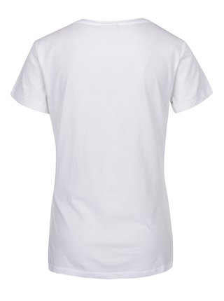 Biele tričko s potlačou Noisy May Axel  
