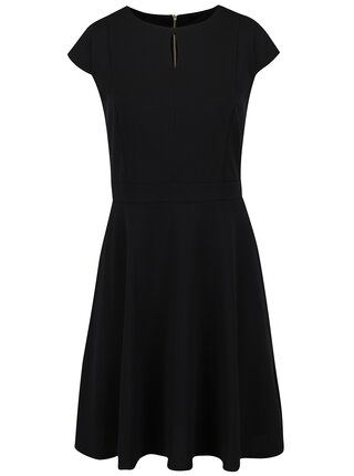 Čierne šaty so zipsom v zlatej farbe Dorothy Perkins Curve