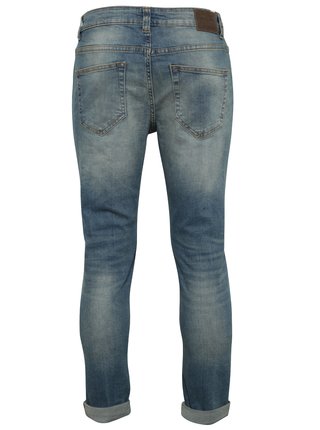 Modré džíny s vyšisovaným efektem Only & Sons Loom