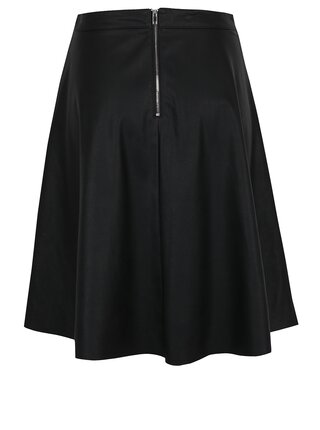 Čierna koženková sukňa ONLY Celina