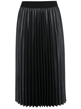 Tmavozelená plisovaná midi sukňa ONLY Anna