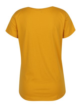 Žlté tričko s potlačou ONLY Basil