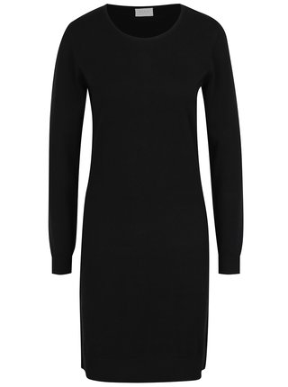 Čierne svetrové šaty VILA Bekka