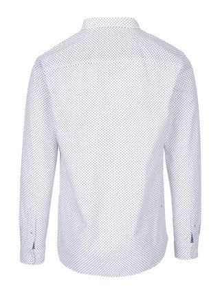 Biela vzorovaná košeľa Jack & Jones Premium Classic