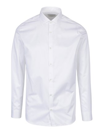 Bílá slim fit formální košile Jack & Jones Andrew