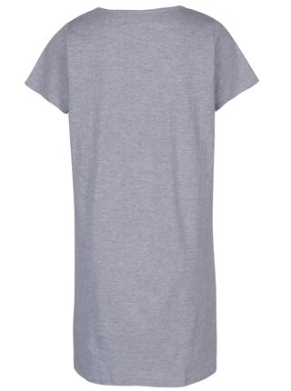 Sivá dámska nočná košeľa s potlačou M&Co   