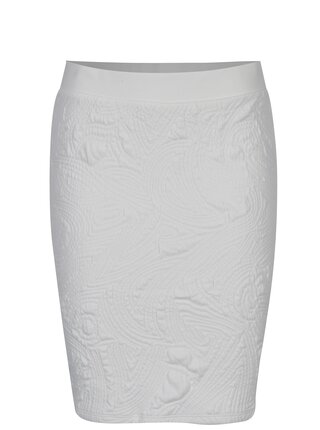 Krémová puzdrová sukňa s 3D vzorom Jacqueline de Yong Wilder 