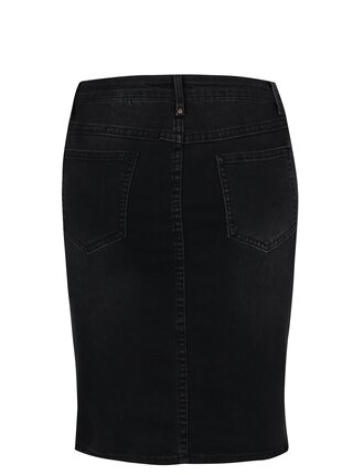 Čierna rifľová sukňa VILA Barcher