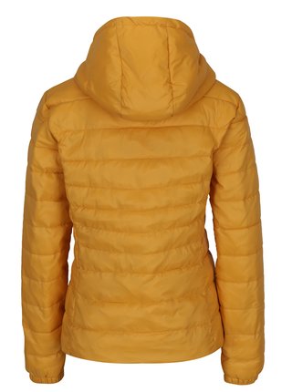 Žltá prešívaná bunda s kapucňou ONLY Tahoe