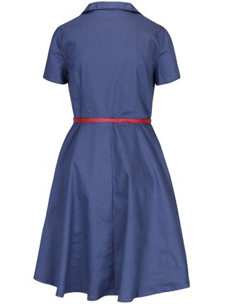 Modré šaty s krátkym rukávom Dolly & Dotty Janie