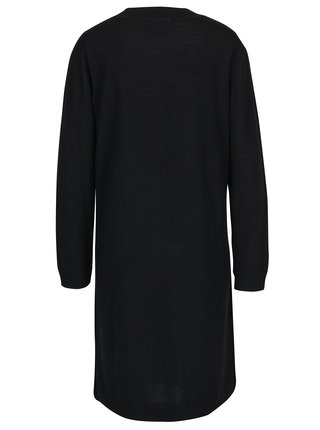 Čierne svetrové vlnené šaty Selected Femme Eileen