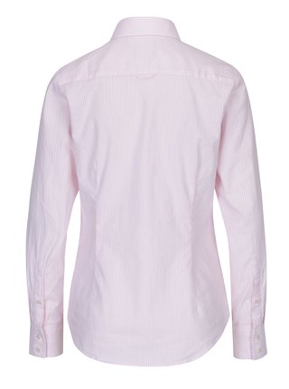 Bílo-růžová dámská pruhovaná košile GANT