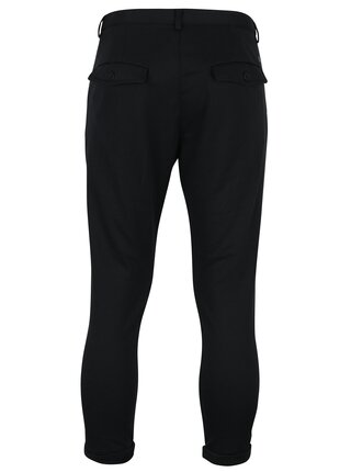 Černé zkrácené kalhoty s kapsami Casual Friday by Blend