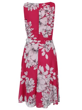 Ružové kvetované šaty so zaväzovaním Billie & Blossom