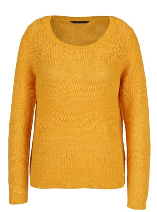 Horčicový pletený sveter ONLY Geena
