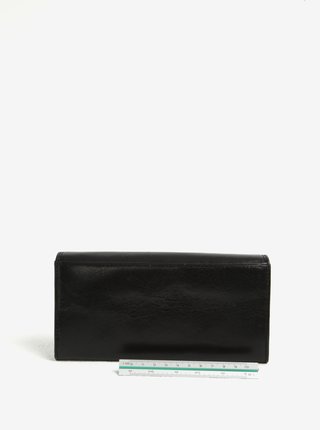 Černá dámská velká kožená peněženka KARA 