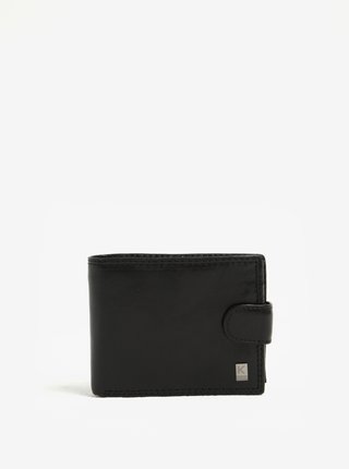 Černá pánská kožená peněženka KARA 